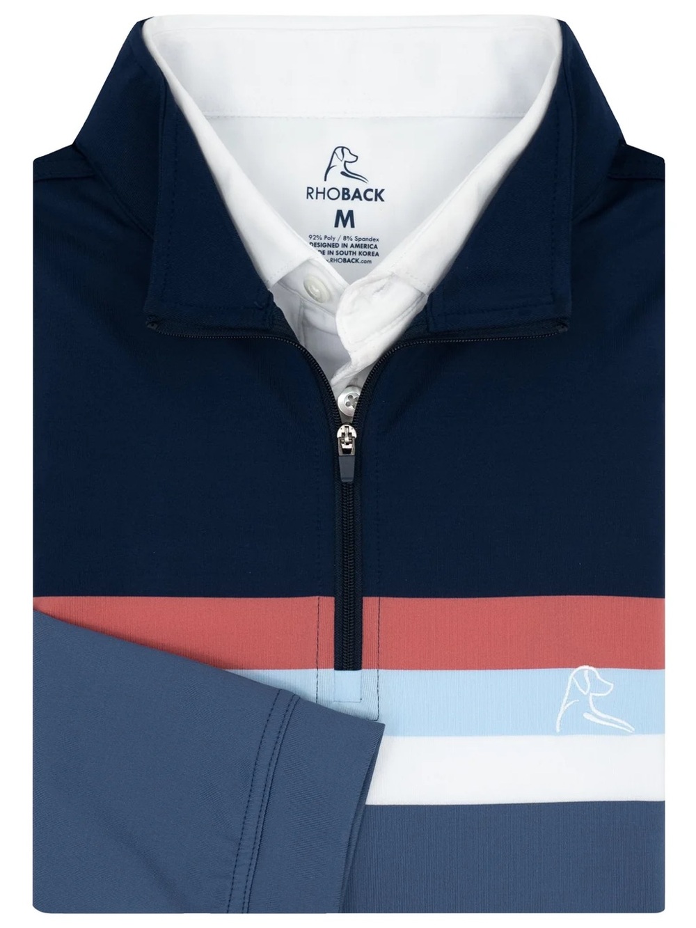 Rhoback Men's Horizon Block Performance Q-Zip - Large